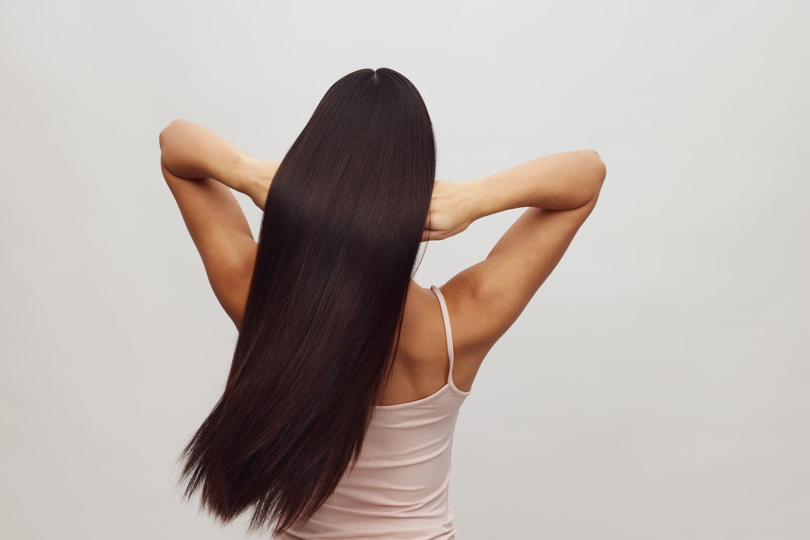 Straight hair texture