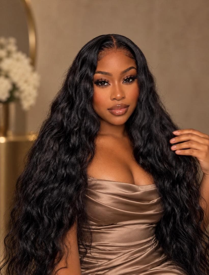 Wavy hair texture